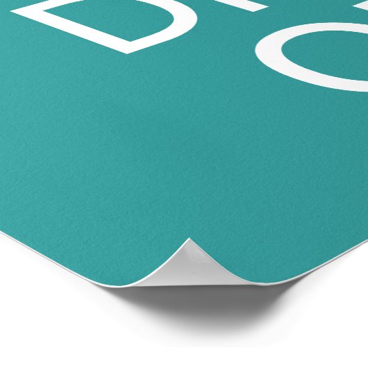 Poster Conserver le calme et la plongée sur l'affiche cou (Coin)