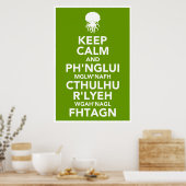 Poster Conserver le calme et la solidité (Cuisine)