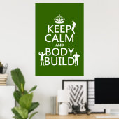 Poster Conserver le calme et le corps (Bureau à domicile)