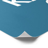 Poster Conserver le calme et le kayak Sur l'impression ou (Coin)
