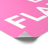 Poster Conserver le calme et les Flamants roses d'amour (Coin)