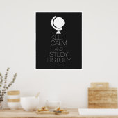 Poster Conserver le calme et l'histoire de l'étude (Cuisine)