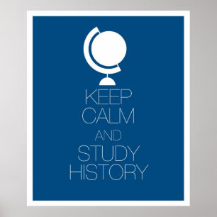 Poster Conserver le calme et l'histoire de l'étude