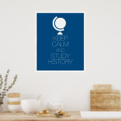 Poster Conserver le calme et l'histoire de l'étude (Cuisine)
