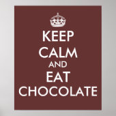 Poster Conserver le calme et manger le Modèle de l'affich (Devant)