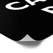 Poster Conserver le calme et porter le rhum (Coin)