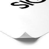 Poster Conserver le calme et se concentrer sur la langue (Coin)