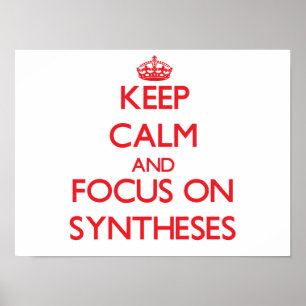 Poster Conserver le calme et se concentrer sur les synthè