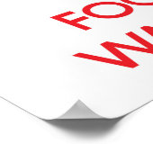 Poster Conserver le calme et se concentrer sur Wall Stree (Coin)