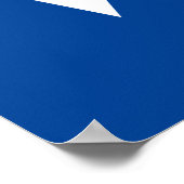Poster "Conserver le calme et voter" blanc, bleu (Coin)