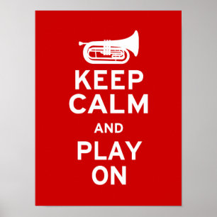 Poster Conserver le calme - Marching Baritone
