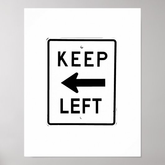 POSTER CONSERVER LE SIGNE GAUCHE (Devant)