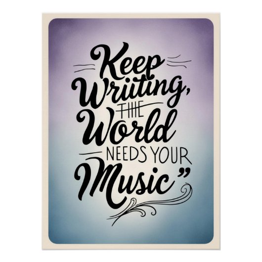 Poster Conserver l'écriture - Le monde a besoin de votre  (Devant)