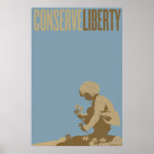 Poster Conserver l'impression Liberty (Devant)