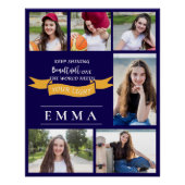 Poster Conserver une citation brillante Multi Photo Gradu (Devant)