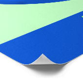 Poster Conserver Vert Économisez L'Environnement De La Te (Coin)