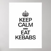 POSTER CONSERVEZ LE CALME ET MANGEZ DES KEBABS (Devant)