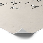 Poster Consider the Lilies, Matthew 6_28, BibleSketches,  (Coin)