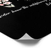 Poster Considérez comment les fleurs sauvages grandissent (Coin)