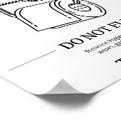 Poster Consigne de n'utiliser la chasse d'eau que pour le (Coin)