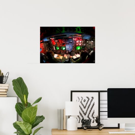 Poster CONSOLE DE BOMBER AVIONICS, NAV et ARMES (Bureau à domicile)