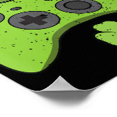 Poster Console de jeu vidéo amusant St Patricks Day Gamer (Coin)