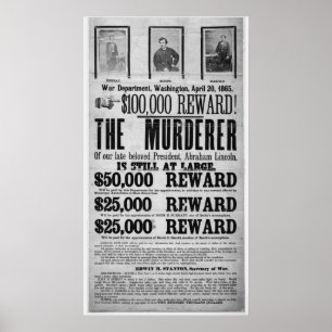 Poster Conspirateurs d'assassinat de Lincoln d'affiche