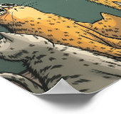 Poster Conspiration drôle de chat contre la surexploitati (Coin)