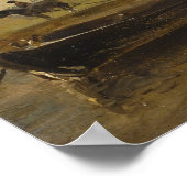 Poster Constable - Barge Below Flatford Lock (Coin)