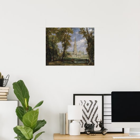 Poster Constable - Cathédrale de Salisbury (Bureau à domicile)