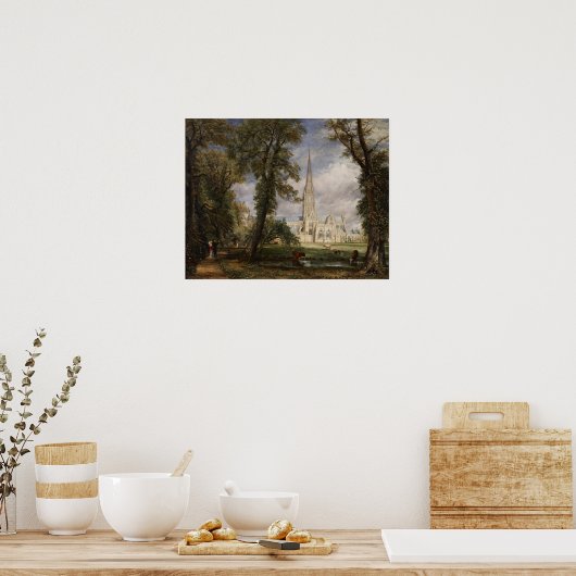 Poster Constable - Cathédrale de Salisbury de l'évêque (Cuisine)