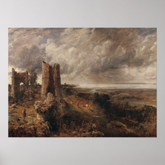 Poster Constable - Château de Hadleigh Embouchure de la T (Devant)