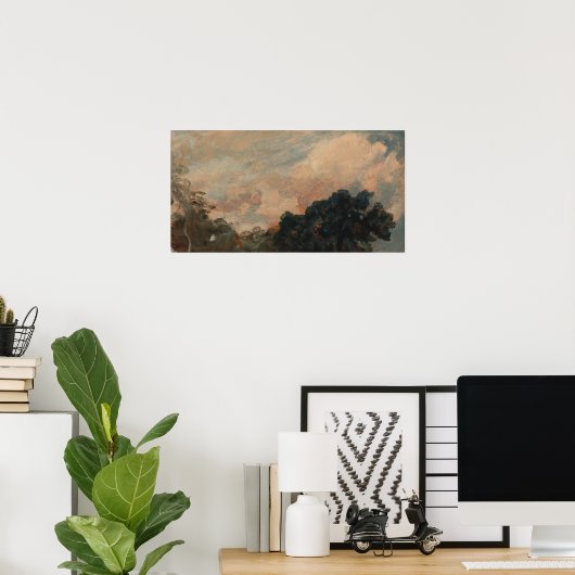 Poster Constable - Étude Cloud Avec Arbres (Bureau à domicile)