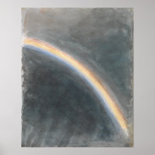 Poster Constable - Étude de ciel avec arc-en-ciel (Devant)