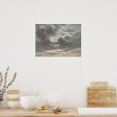 Poster Constable - Étude de nuages Coucher de soleil orag (Cuisine)