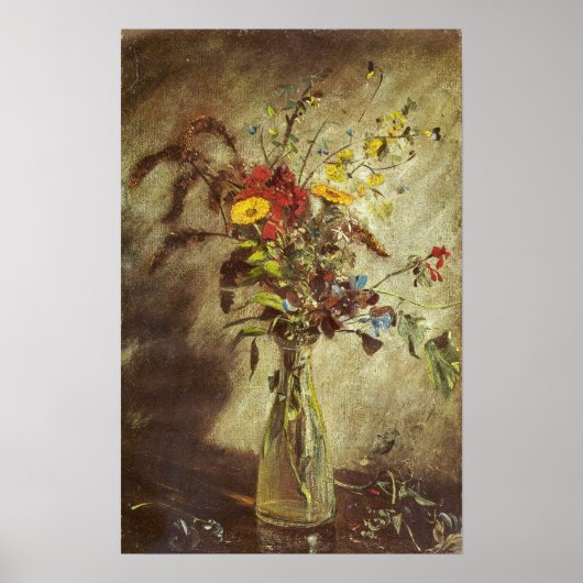 Poster Constable - Fleurs Dans Un Vase En Verre 1814 (Devant)