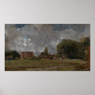 Poster Constable - La maison de Golding East Bergholt