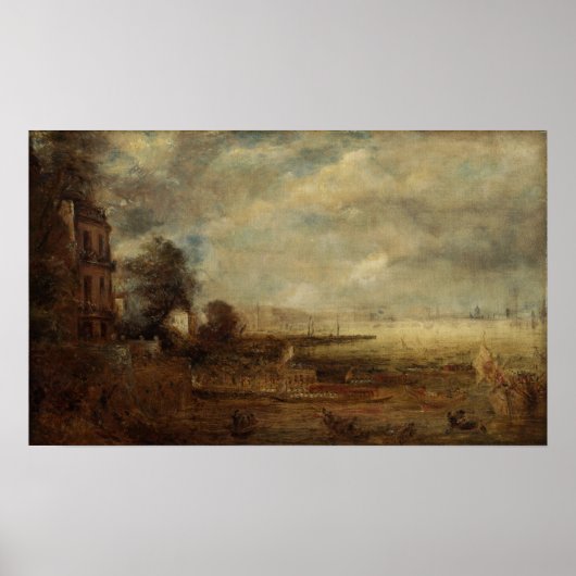 Poster Constable - Le pont de Waterloo vu de Whitehall (Devant)