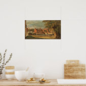 Poster Constable - Moulin de Flatford (Cuisine)