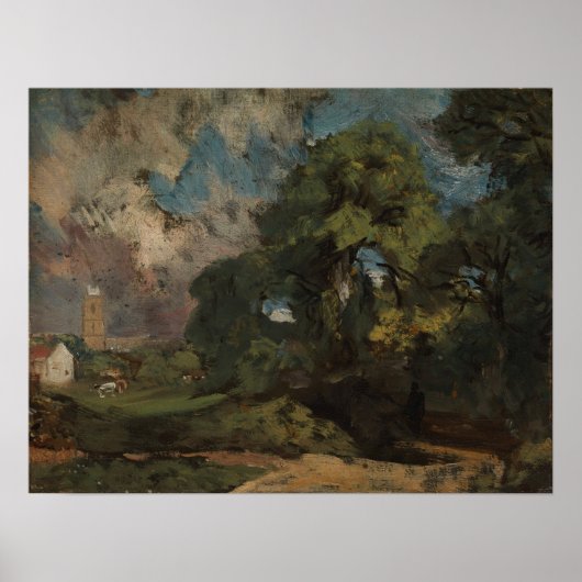 Poster Constable - Stoke-By-Nayland (Devant)