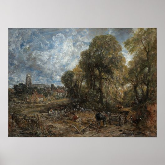 Poster Constable - Stoke-By-Nayland (Devant)