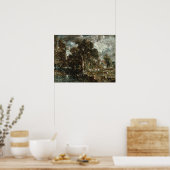 Poster Constable - Sur la rivière Stour (Cuisine)