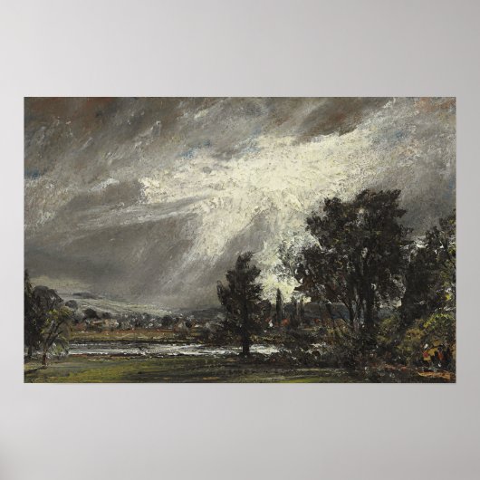 Poster Constable - Une vue de Salisbury (Devant)