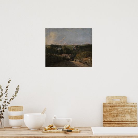 Poster Constable - Village d'Osmington (Cuisine)