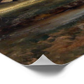 Poster Constable - Vue de la cathédrale de Salisbury (Coin)