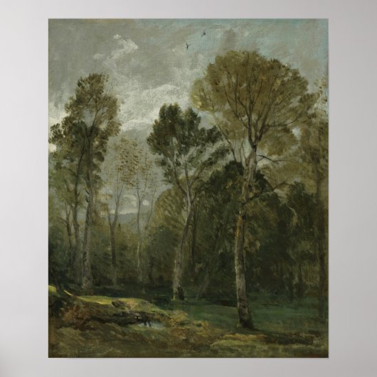 Poster Constable - Vue d'un taillis (Devant)