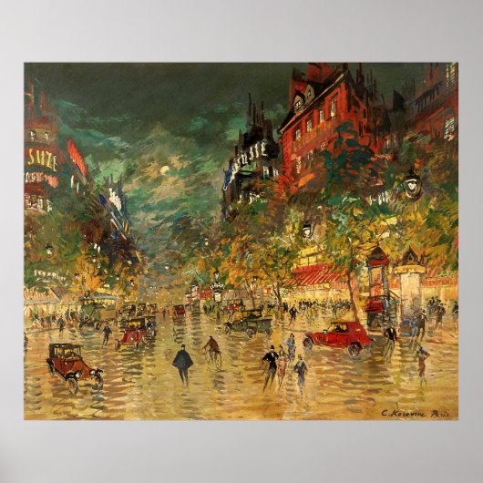 Poster Constantin Korovin : Paris la nuit (Devant)