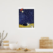 Poster Constellation "Au-Dessus De La Lune" (Cuisine)