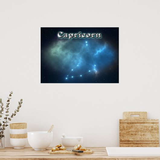 Poster constellation de Capricorne (Cuisine)