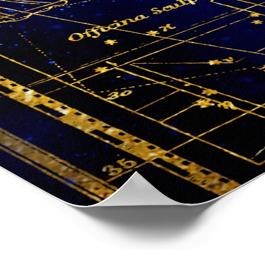 Poster Constellation de Capricorne (Coin)